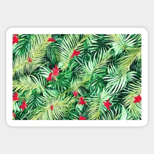 Tropical plants nature background Sticker